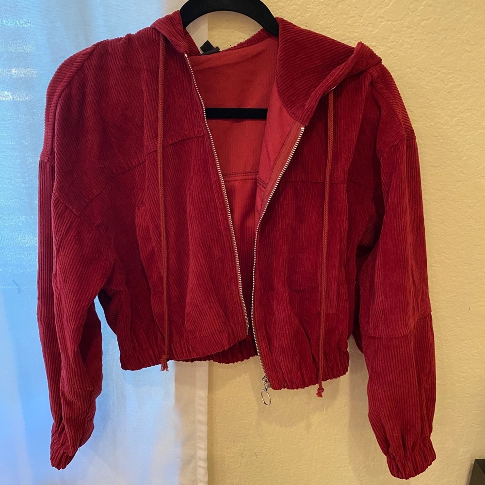 cropped corduroy jacket